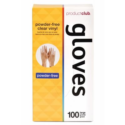 100CT P-Free Clear Vinyl Gloves (L) available in Trinidad and Tobago.
